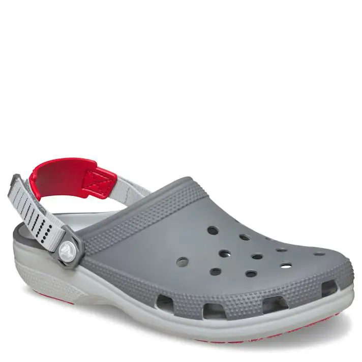 Crocs Classic Turbo Clog Men Size Dual Comfort Adjustable Hook/loop Sandal Gray
