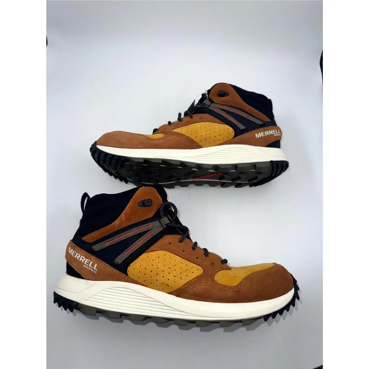 Merrell Wildwood Mid Ltr Men`s Boots 12 Brown Spice Waterproof Boots J068033