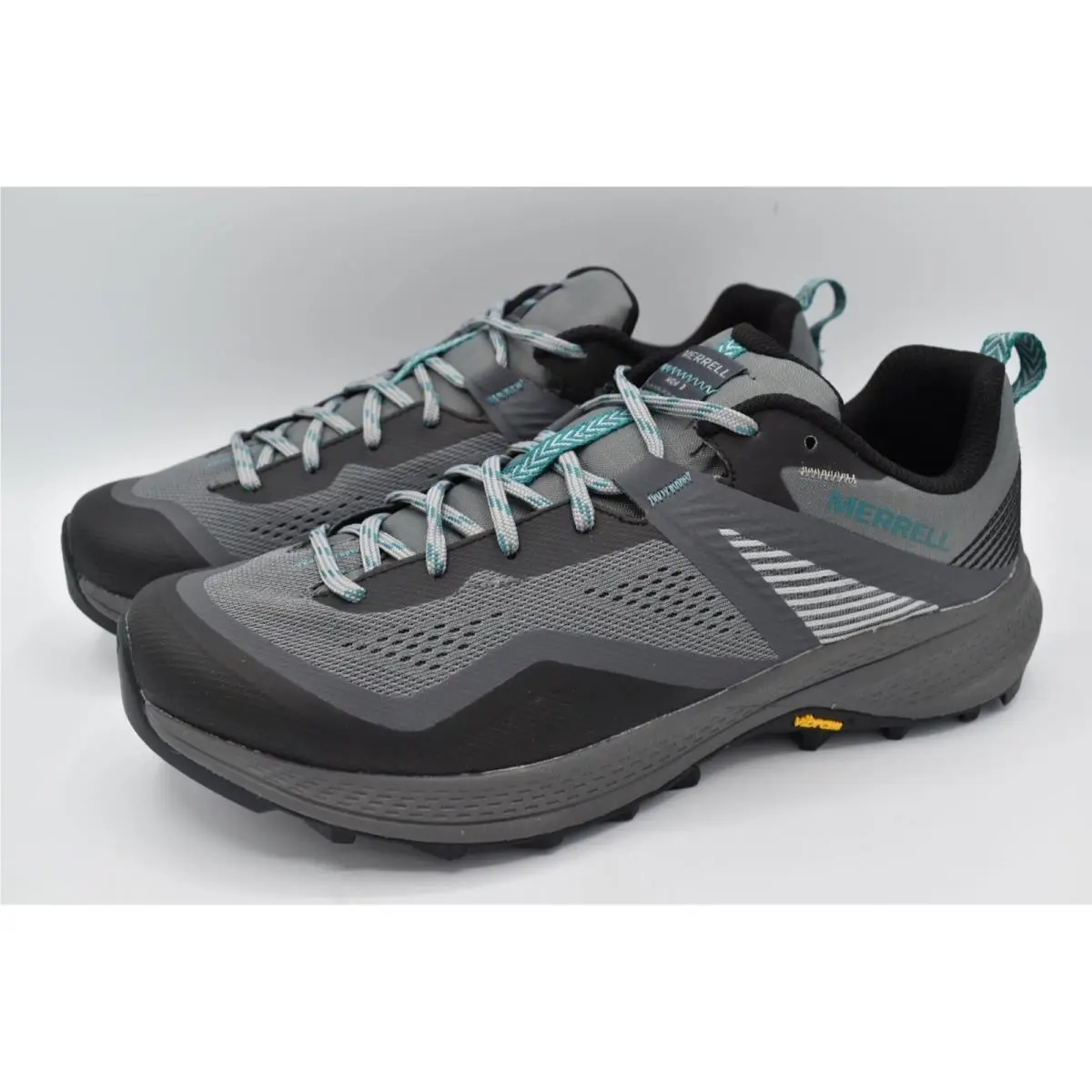 Merrell Womens Size 10 Mqm 3 Charcoal Teal Trail Running Hiking Sneakers Shoes