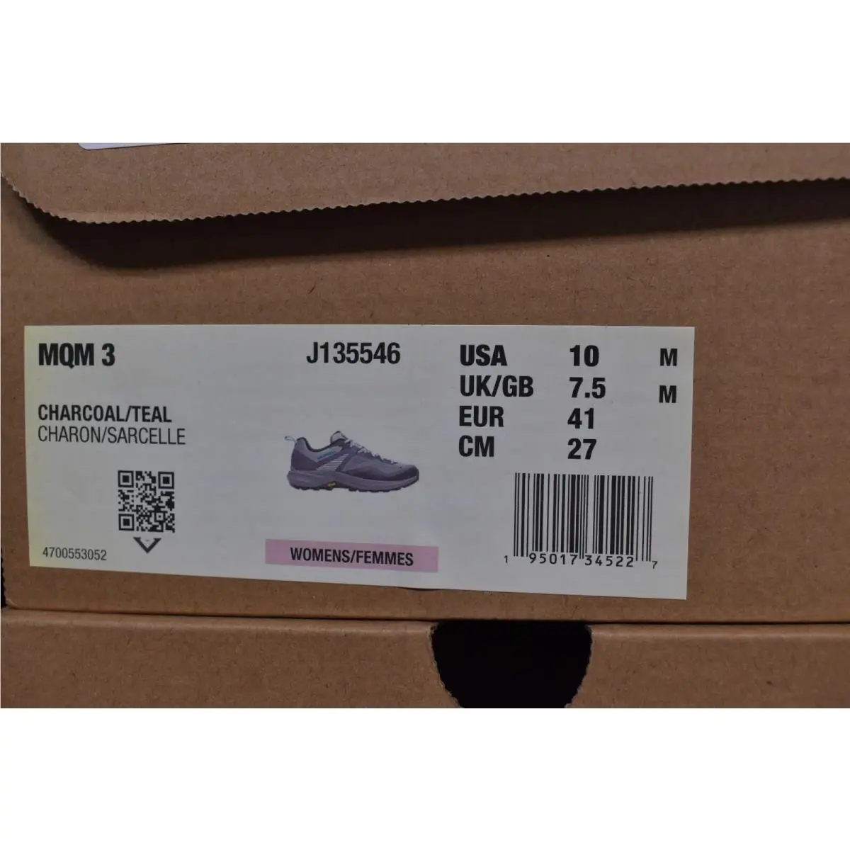 Merrell shoes - J135546 - J135546 - Gray (UPC: 195017345227) 9