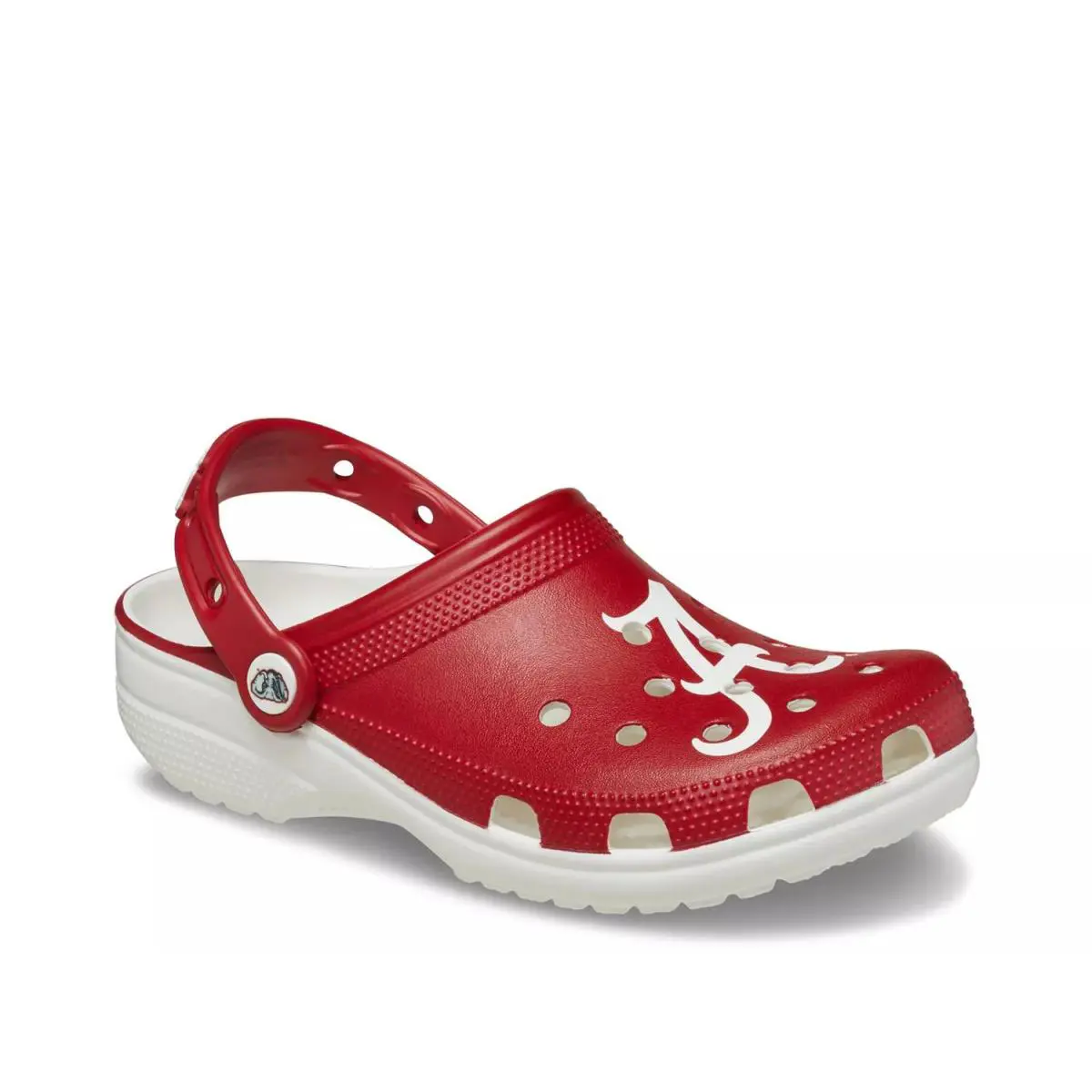 Man`s Casual Shoes Crocs College University Of Alabama Classic Clog - White