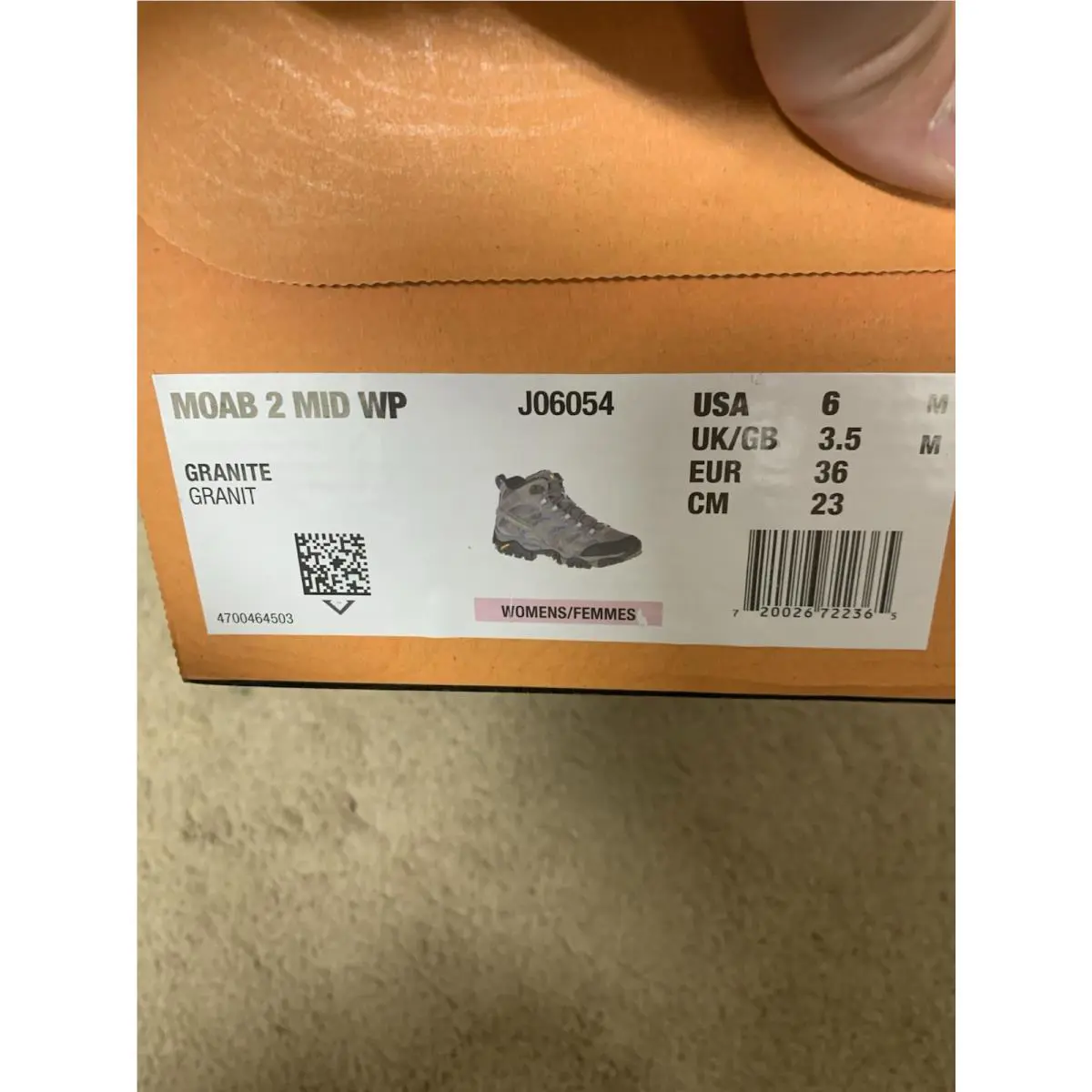 Merrell shoes - merrell moab 2 - moab - J06054 - Gray (UPC: 720026722365) 9