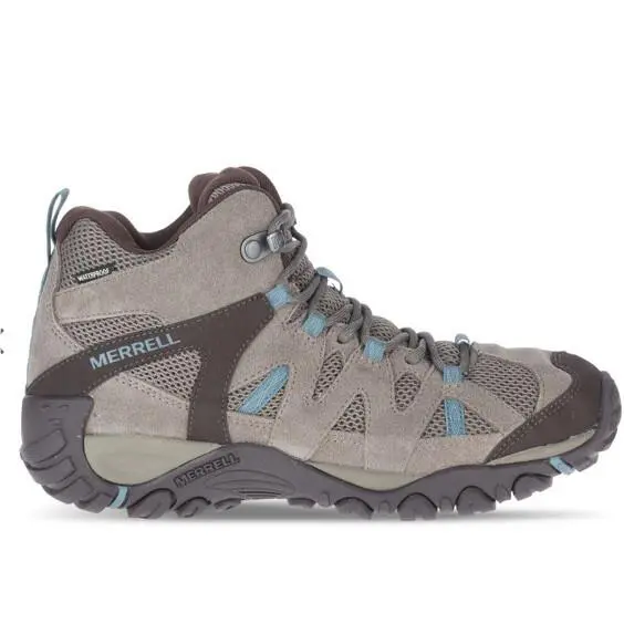 Merrell Womens Deverta 2 Mid W P Hiking Shoes Sneakers Falcon/ Trooper 10