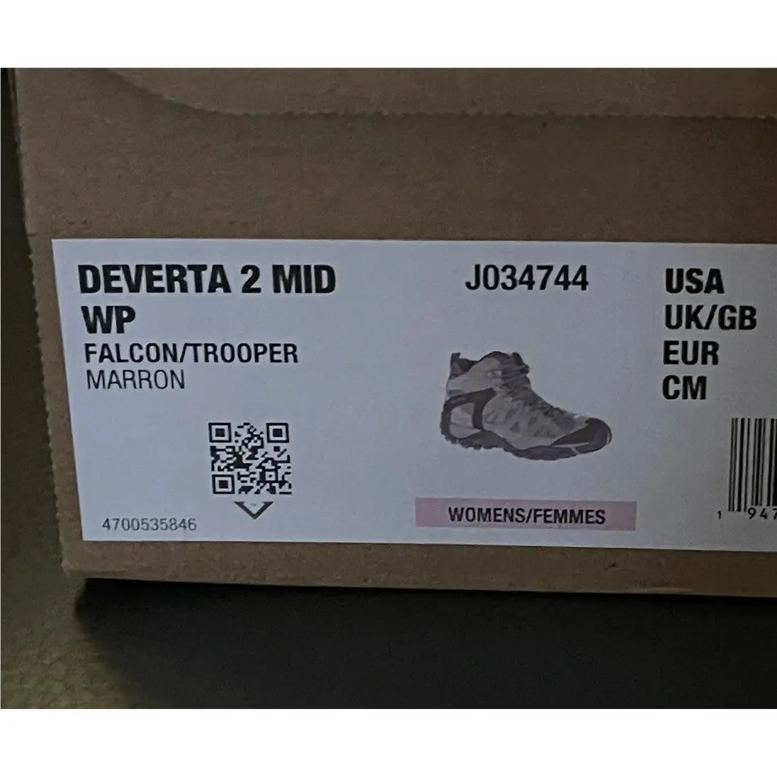 Merrell shoes - Deverta 2 Mid - Deverta Mid - J034744 - Falcon/Trooper 4