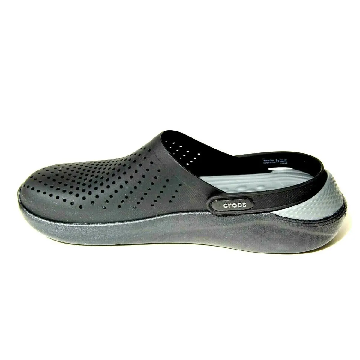 Literide Clog Memory Foam Insole Unisex Breathable Men`s Size Black by Crocs
