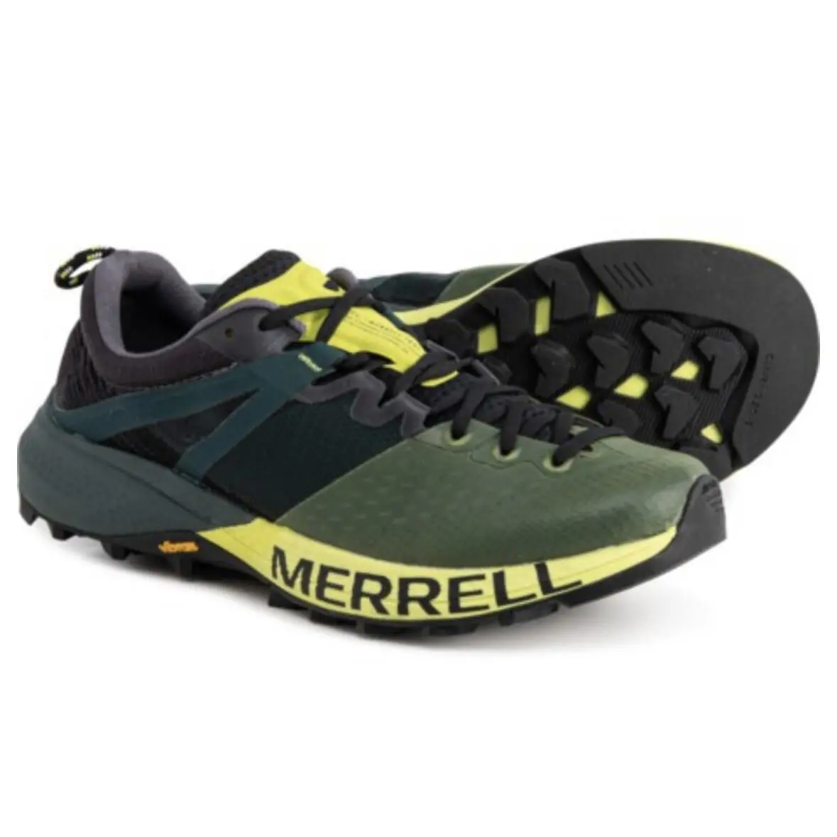Merrell Mtl Mqm Hiking Shoes Woman`s Size 7.5 HI Viz/jade J067340