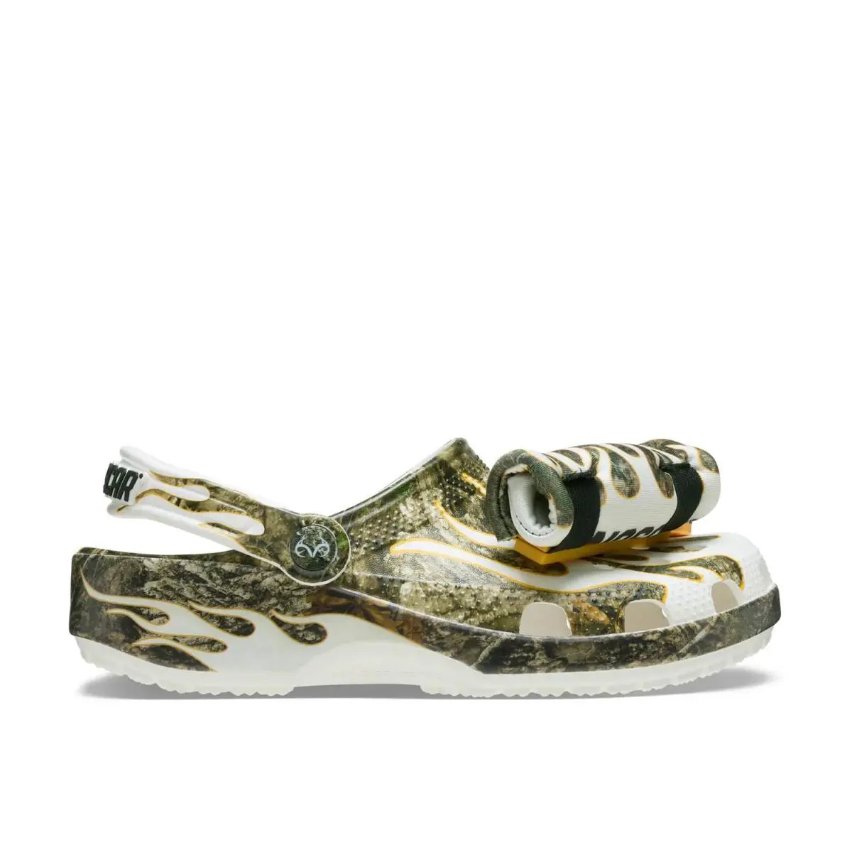 Crocs shoes - Green/White Camouflage & Flame Print 2