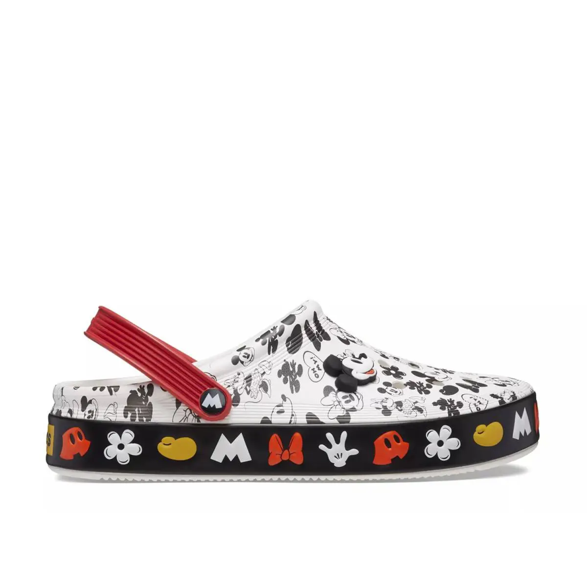 Crocs shoes - White/Red/Black Mickey Mouse Print 2