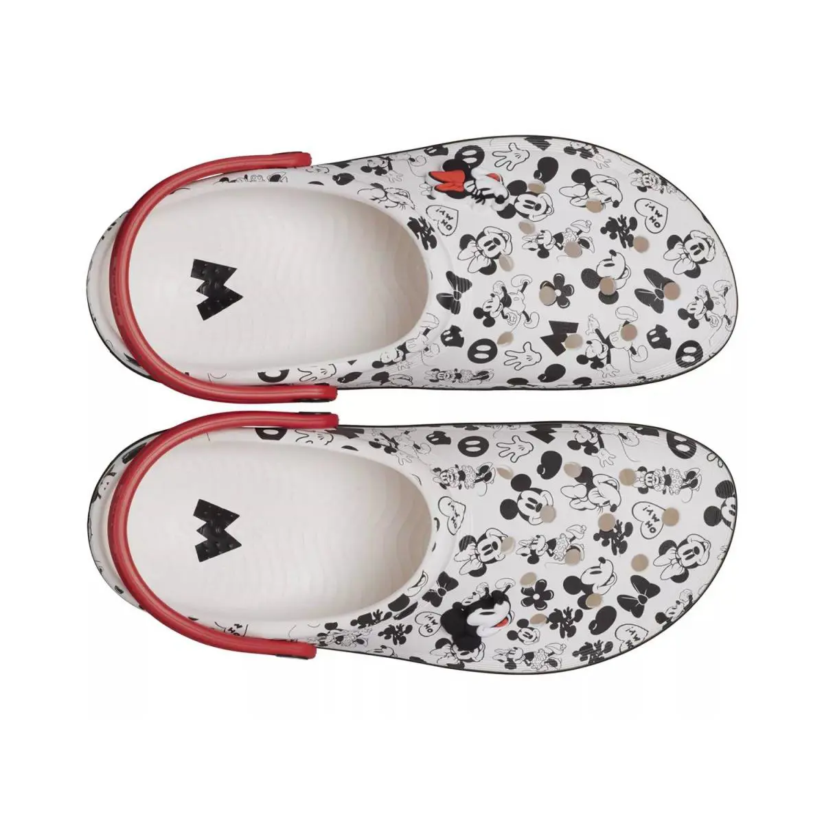 Crocs shoes - White/Red/Black Mickey Mouse Print 4
