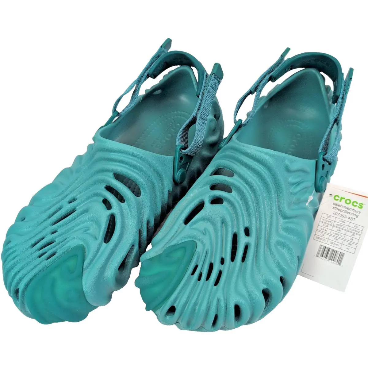 Salehe Bembury Crocs Pollex Clog Tide Turquoise Mens Size 10 Womens 12