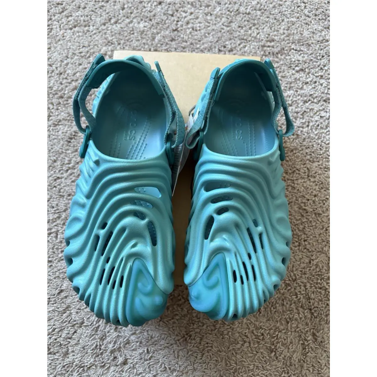 Crocs shoes - Crocs Saleh Bembury The Pollex Clog - 207393-4ST 2073934ST - Tide Turquoise Blue (UPC: 0196265200818) 1