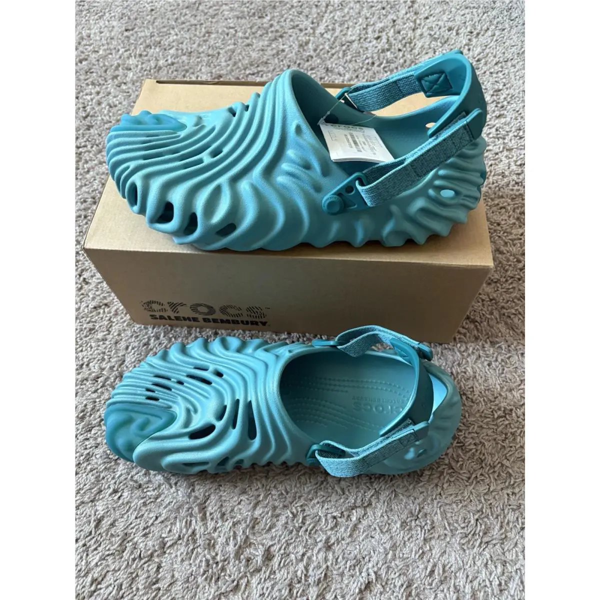 Crocs shoes - Crocs Saleh Bembury The Pollex Clog - 207393-4ST 2073934ST - Tide Turquoise Blue (UPC: 0196265200818) 3