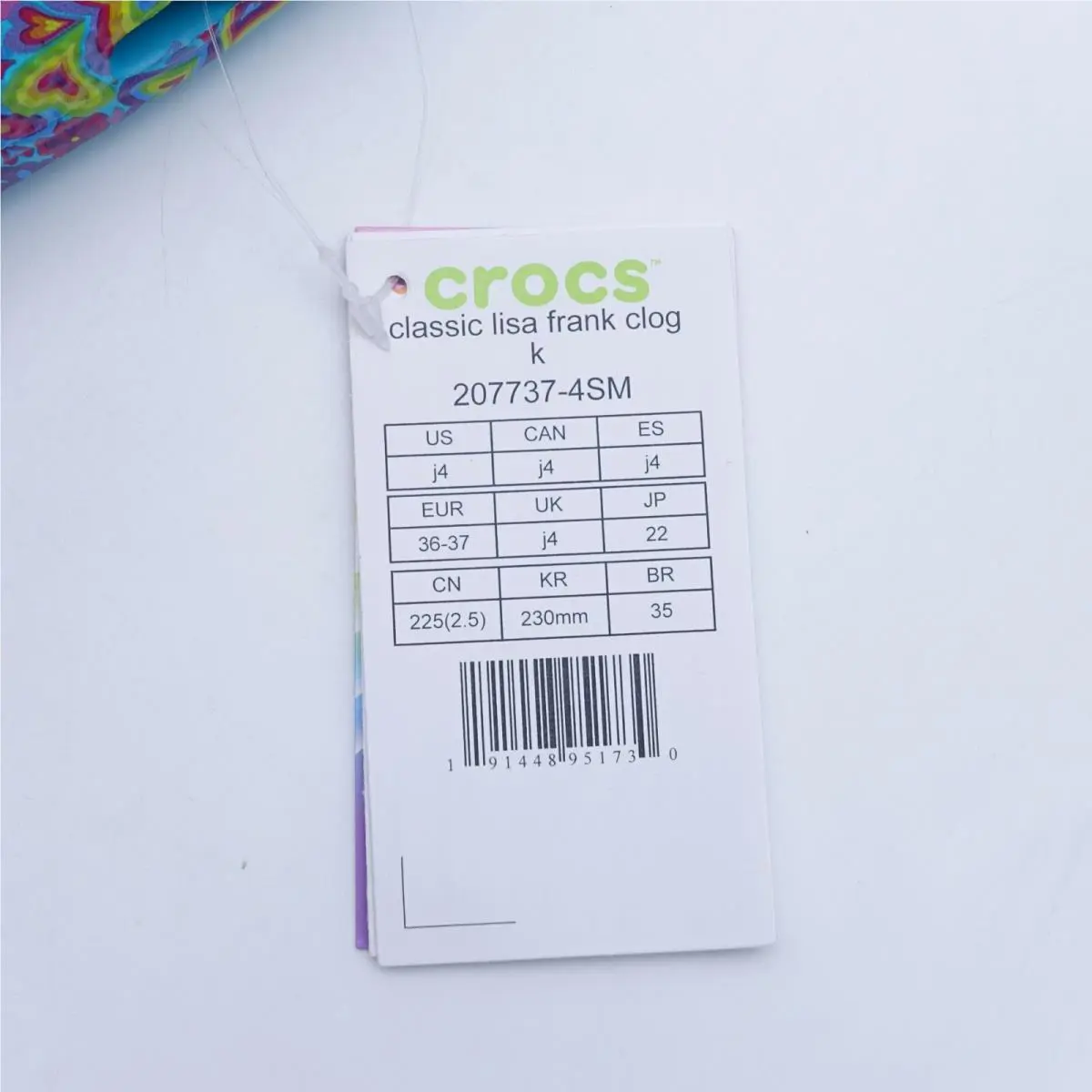 Crocs shoes - Crocs Lisa Frank Clogs - Lisa Frank Clogs - 207737-4SM - Blue (UPC: 191448951730) 0