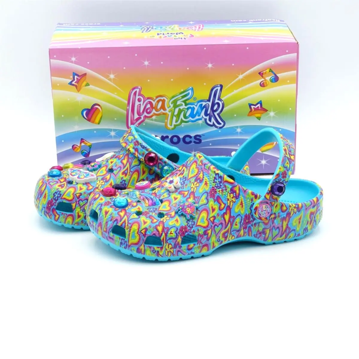 Crocs Lisa Frank Clogs 207737-4SM Multi Size 5Y Youth / 7 Women`s