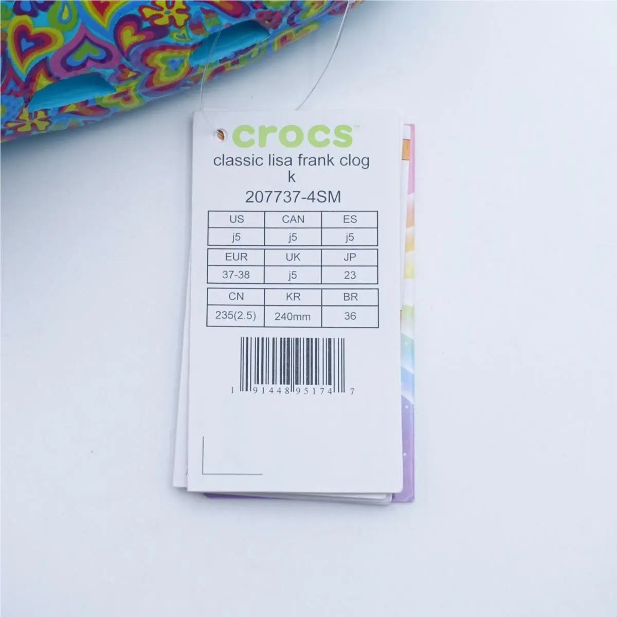Crocs shoes - Crocs Lisa Frank Clogs - Lisa Frank Clogs - 207737-4SM - Blue (UPC: 191448951747) 2
