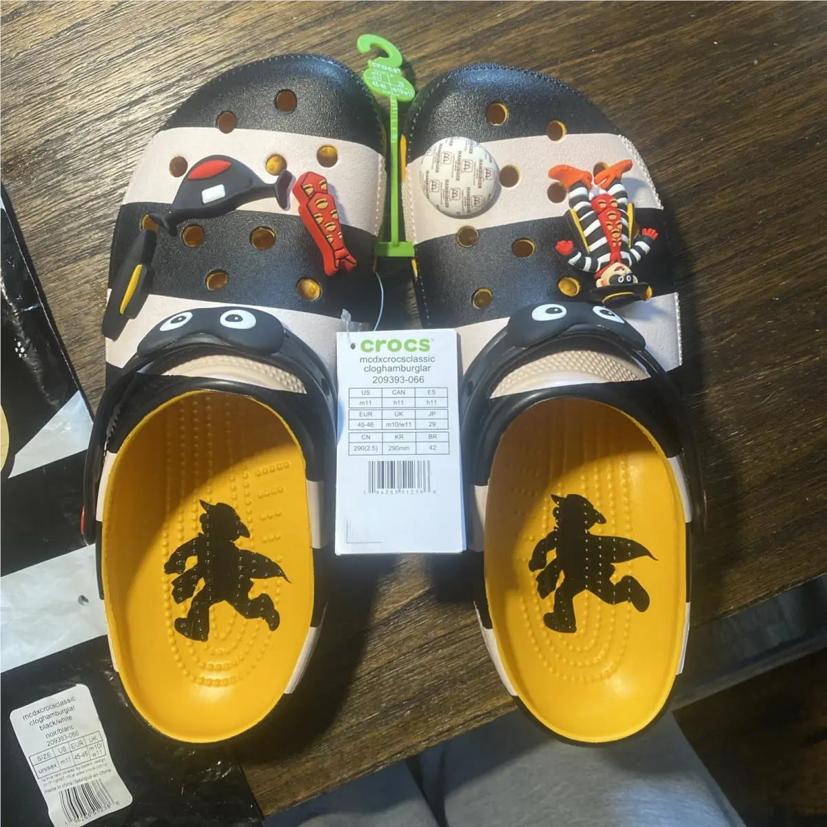 Crocs shoes - crocs hamburglar - hamburglar - 209393-066 - Black, White (UPC: 196265512379) 0