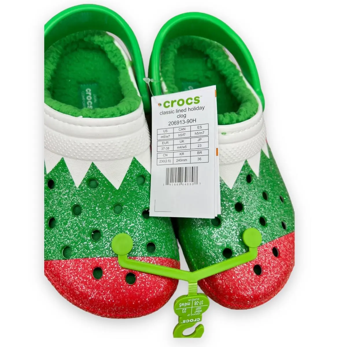 Crocs shoes - 206913-90H - 206913-90H - Red, Green, White 0