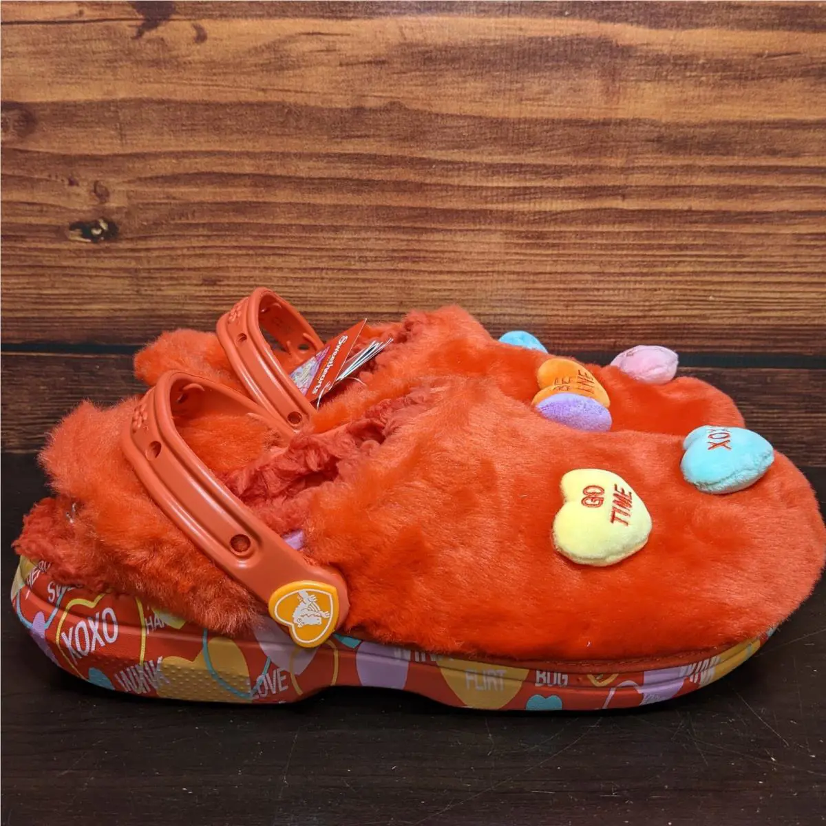 Crocs shoes - Crocs Classic Sweethearts Fur Sure - 207741-610 - Red (UPC: 191448951877) 1