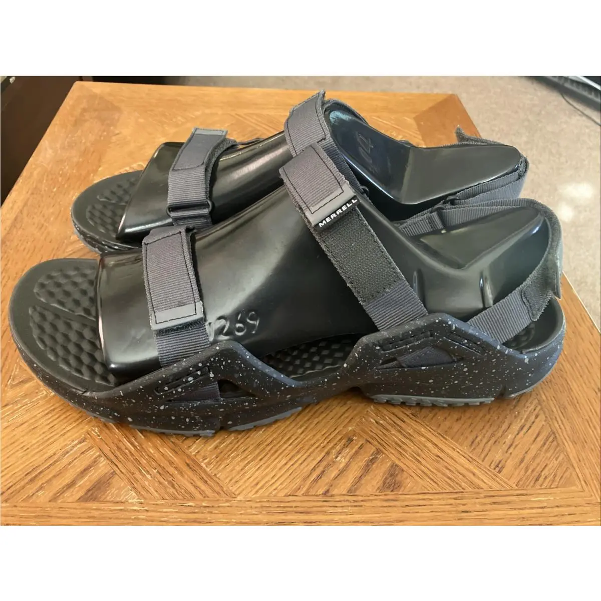 Merrell Select Grip Hydrotrekker Strap Footwear Black Mens Size 14