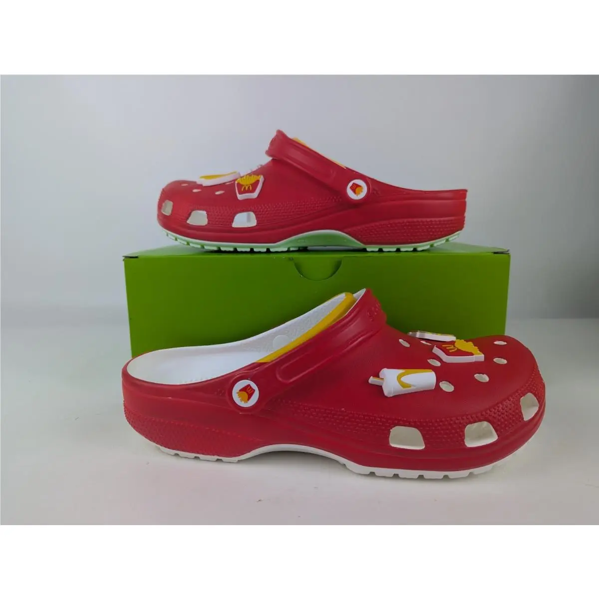 Mcdonald`s x Crocs Classic Clog Red Yellow White Men`s Size 11