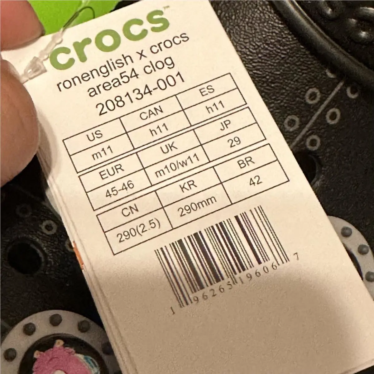 Crocs shoes - Area 51 Space Alien 54 - 208134 001 - Black (UPC: 196265196081) 7