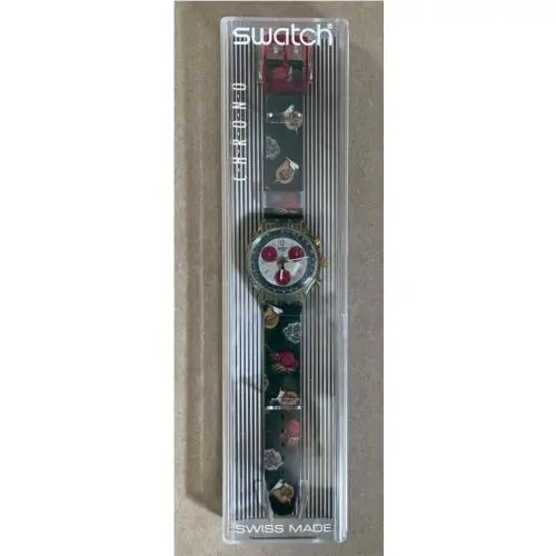 Vtg Riding Star SCK102 Chronograph  Watch 1992 by Swatch