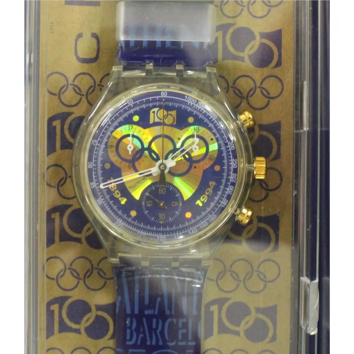 Swatch One Hundred Years of The Olympic Movement SCZ101-NOS-Watch/Box/Papers