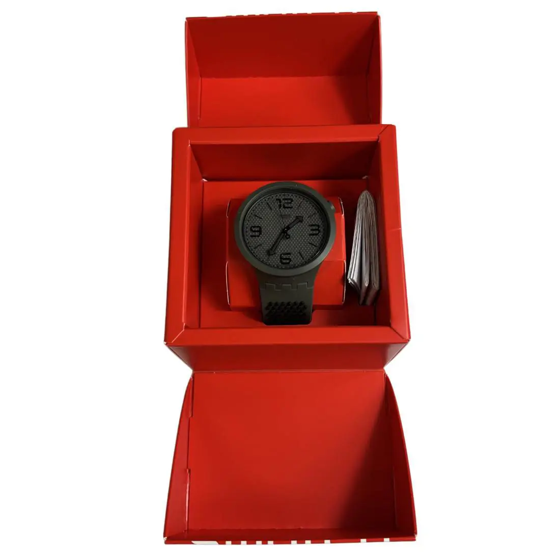 Swatch SO27M100 Men`s Big Bold Analog Quartz Watch with Silicone Strap Grey