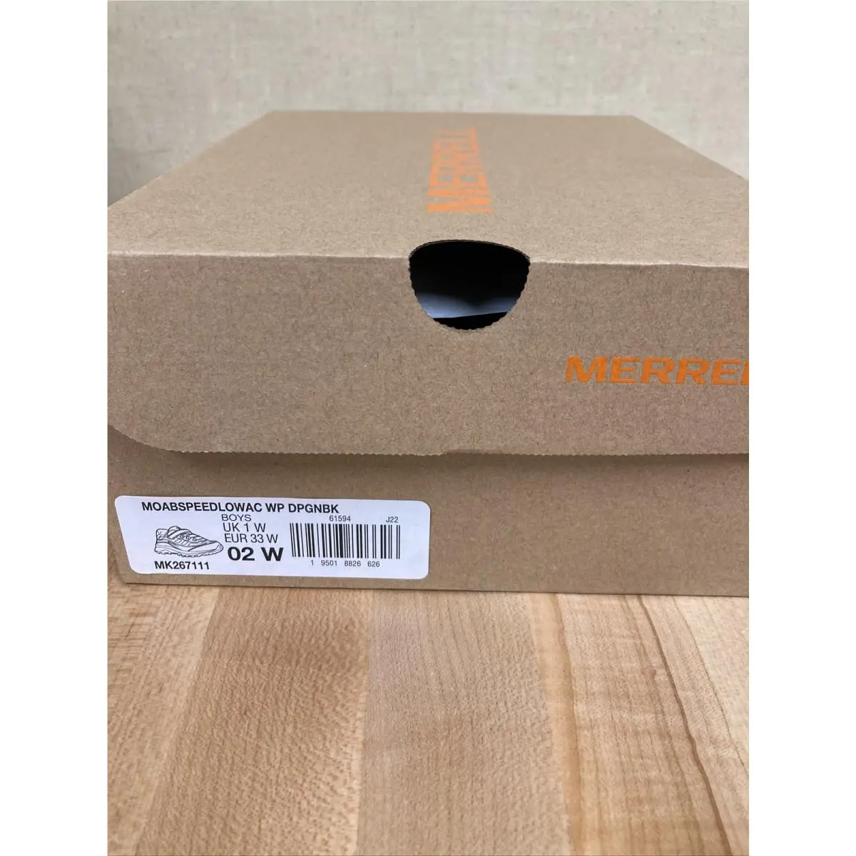 Boy`s Merrell Moabspeed Low Size 02W