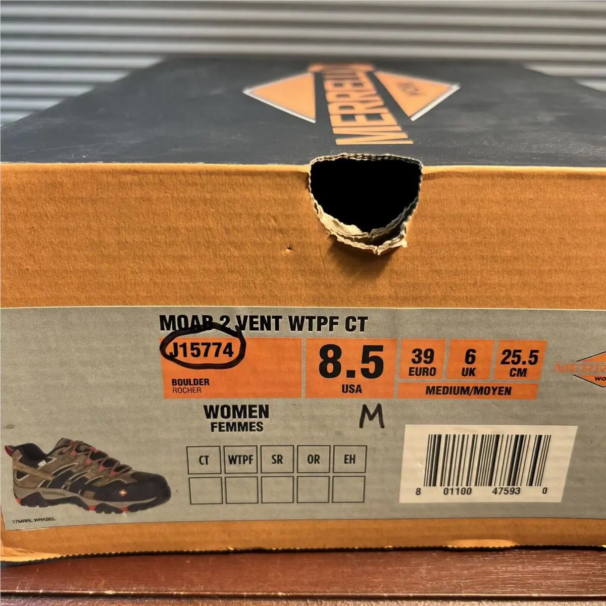 Merrell shoes - Moab 2 Vent Work J15774 - Brown 13