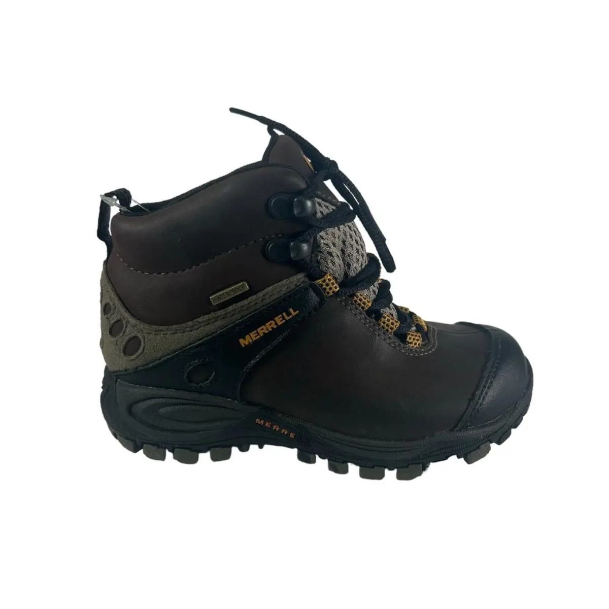 Merrell Chameleon Ltr Mid Clay Brown Kids Hiking Shoes - Size 10 10 - Choose
