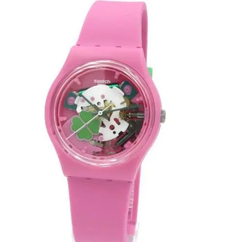 Swiss  Originals Flowerfull Get Lucky Pink Women Watch 34mm GP147 by Swatch