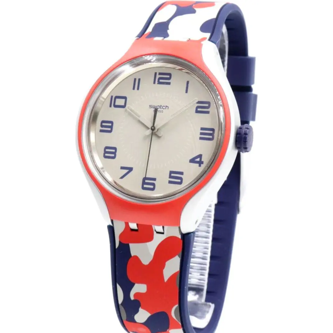 Swatch Look For Me Aluminum Splash Silicone Watch 40mm YES1000