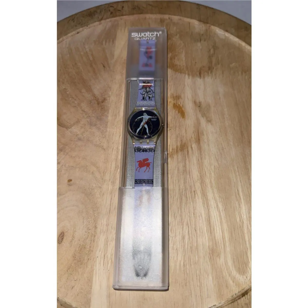 Swatch Watch Discobolus GK141 with Case Papers 1992 Gents