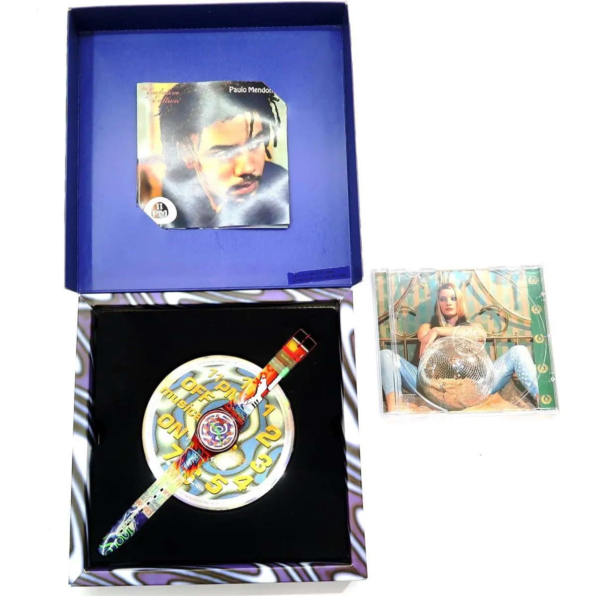 Swatch Musicall Watch Paulo Mendonca 11 PM SLZ103 Boxed Set 1996 with Music CD