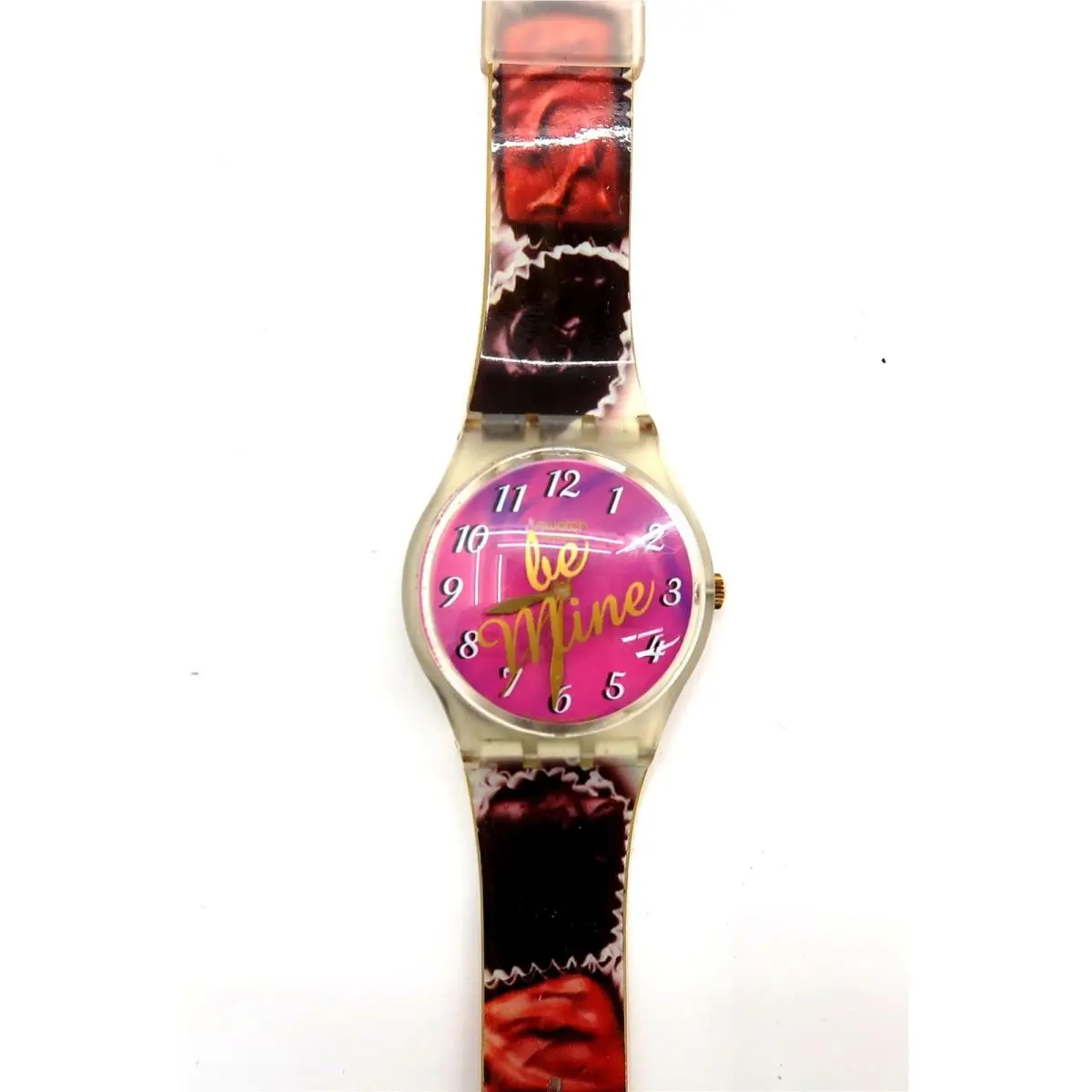 Swatch Watch BE Mine GK291 with Case and Papers 1999 Nos Gents Battery