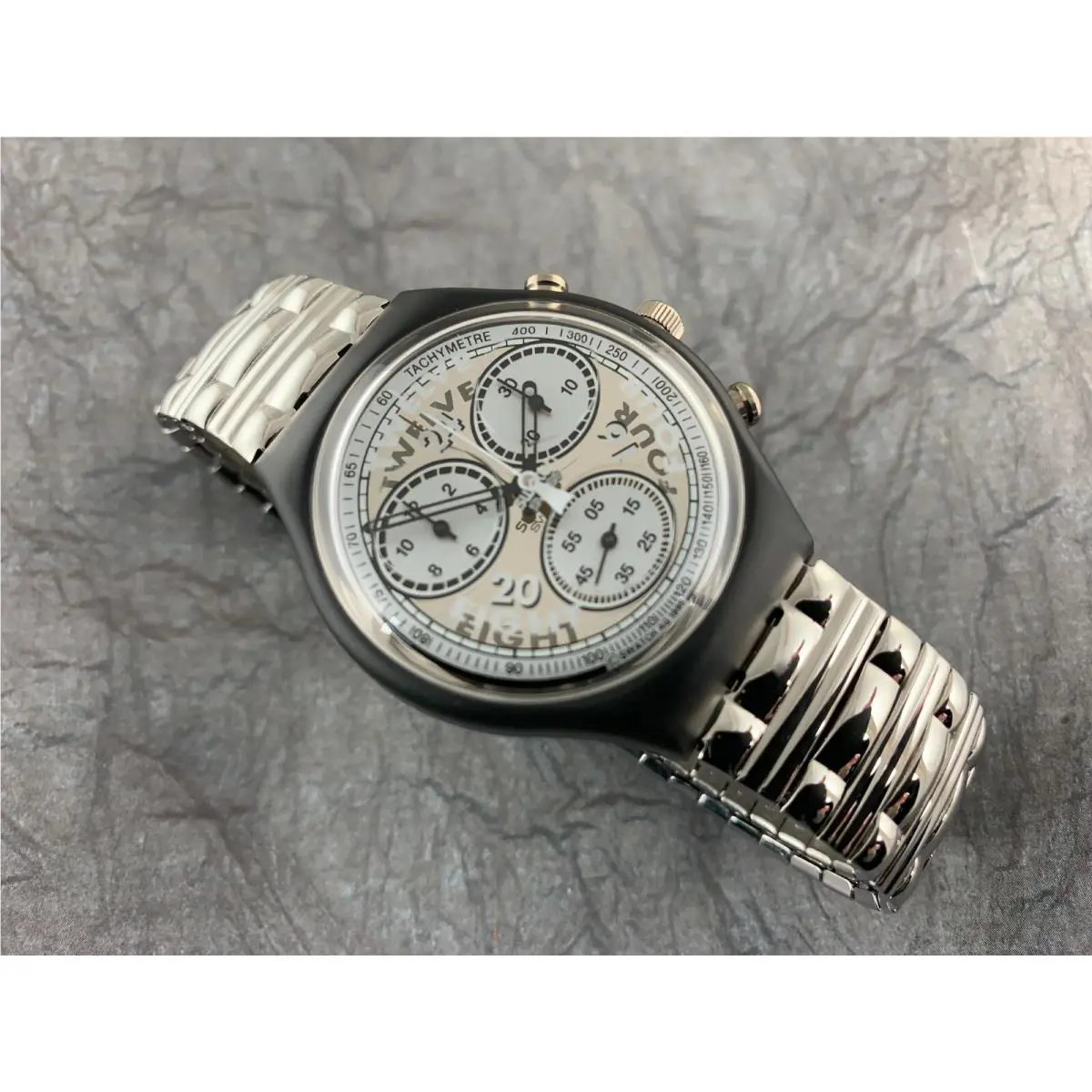 Swatch Originals Chronograph SCM112 Specchio Nos Box/paper/tag 1996 Rare