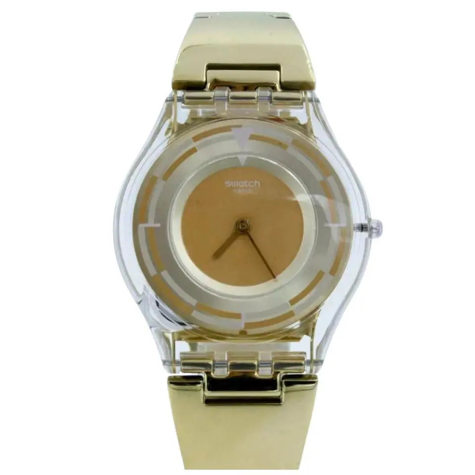 Swatch SFE104G Women`s Quartz Schupe Watch 34mm - Gold