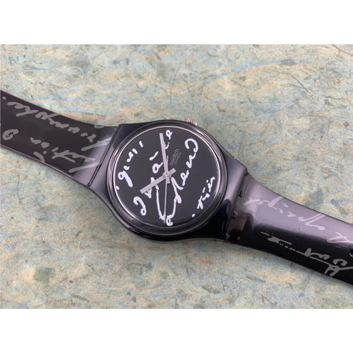 Swatch Originals GB165 White Writing Nos Box/paper/tag 1995 Rare