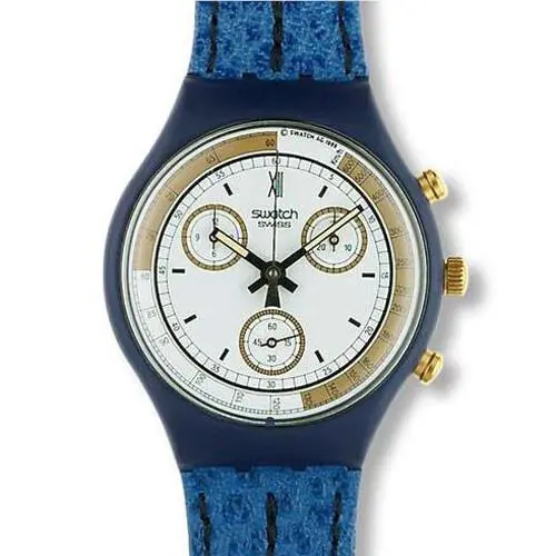 Condition 1990 Swatch Chrono Skipper SCN100 Collectors Watch Rare Vintage
