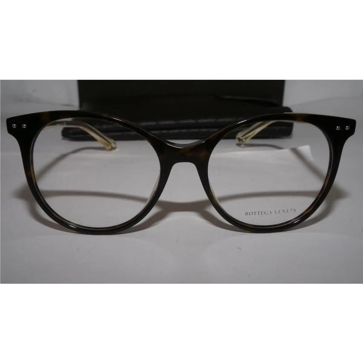Bottega Veneta Eyeglasses Large Havana BV0081O 007 52 18 145