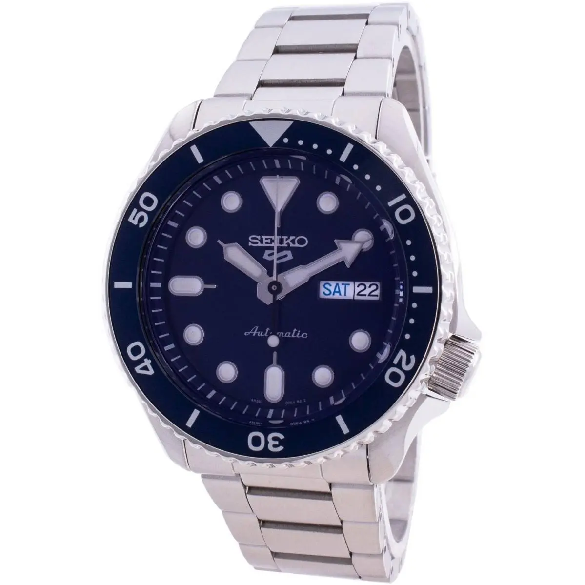 5 Sports Style Automatic Stainless Steel Blue Dial SRPD51K1 Men`s Watch by Seiko