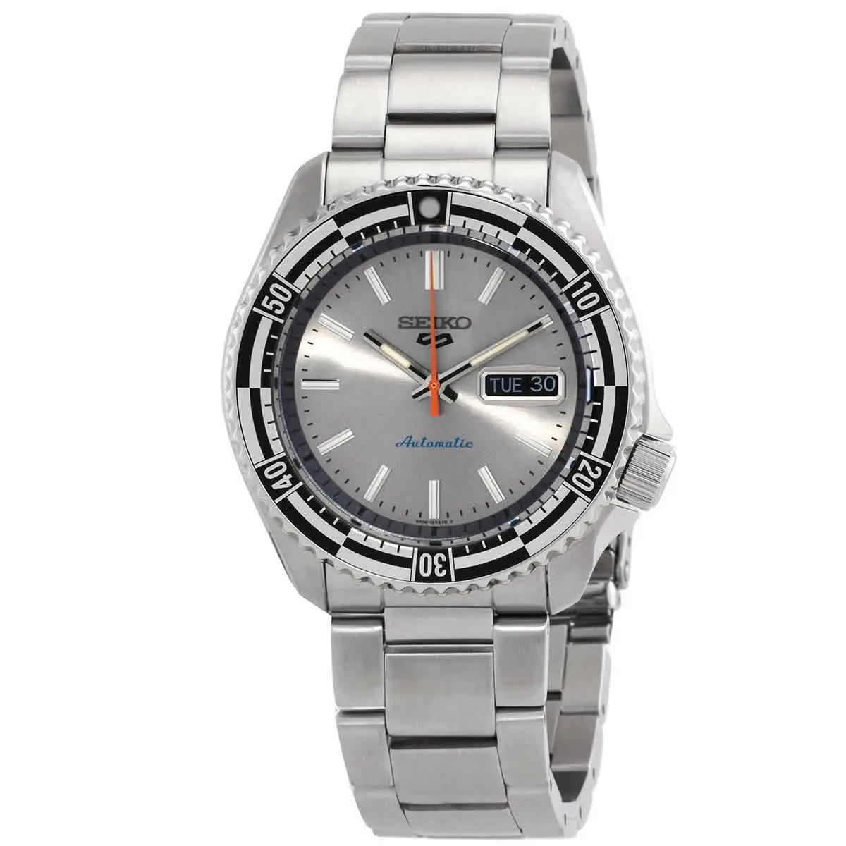 5 Sports Automatic Silver Dial Men`s Watch SRPK09K1 by Seiko