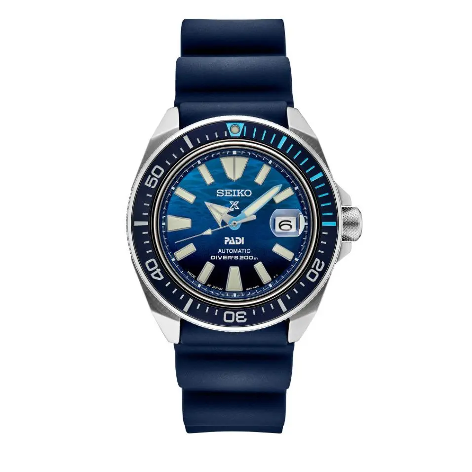 Seiko Prospex Padi Special Edition Automatic Men`s Dive Watch SRPJ93 - Dial: Blue, Band: Blue