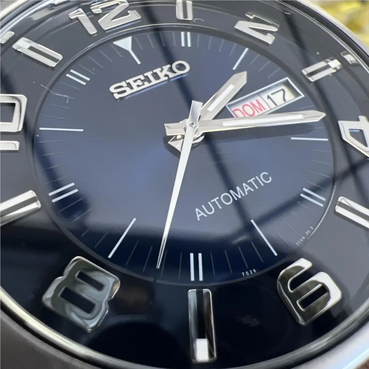 Seiko Dealer Recraft Series Automatic Blue Dial Brown SNKN37