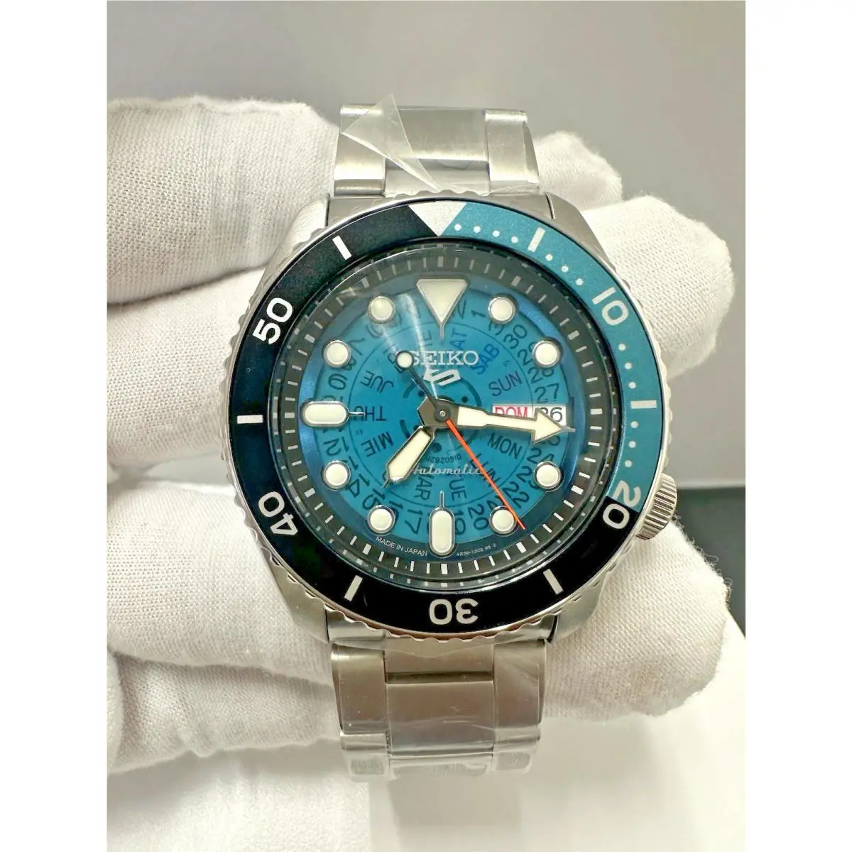 SRPJ45 Skx Series Turquoise Dial Automatic Men’s Watch by Seiko