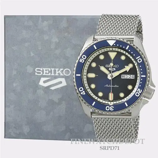 Men 5 Sports Automatic with Manual Winding Capacity Watch SRPD71 by Seiko