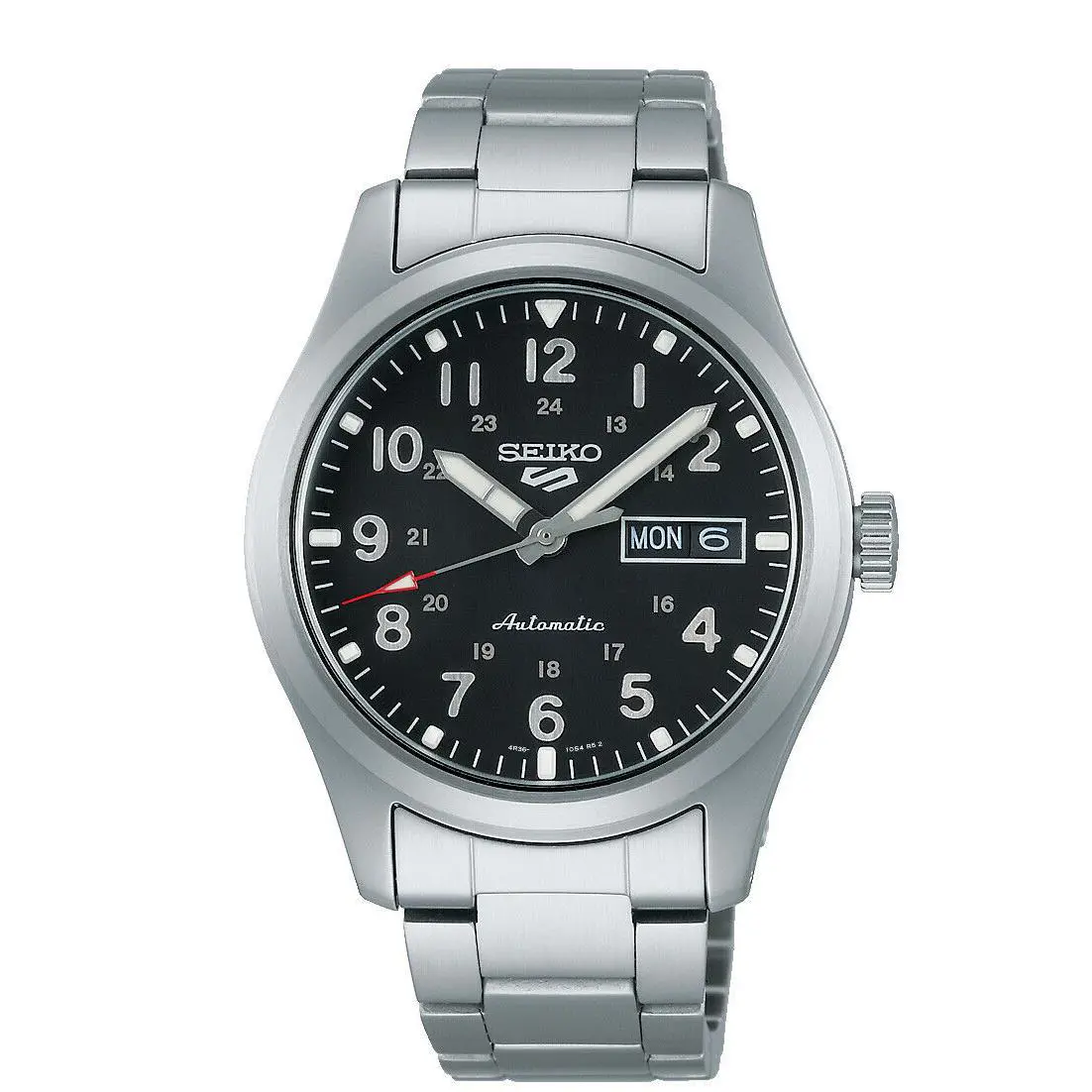 Seiko 5 Sports SRPG27 Automatic Watch Black Stainless Steel Bracelet Japan