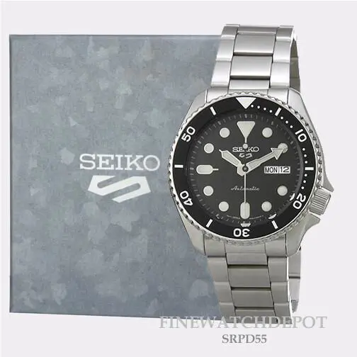 Seiko 5 Sports Automatic with Manual Winding Capacity Men Watch SRPD55