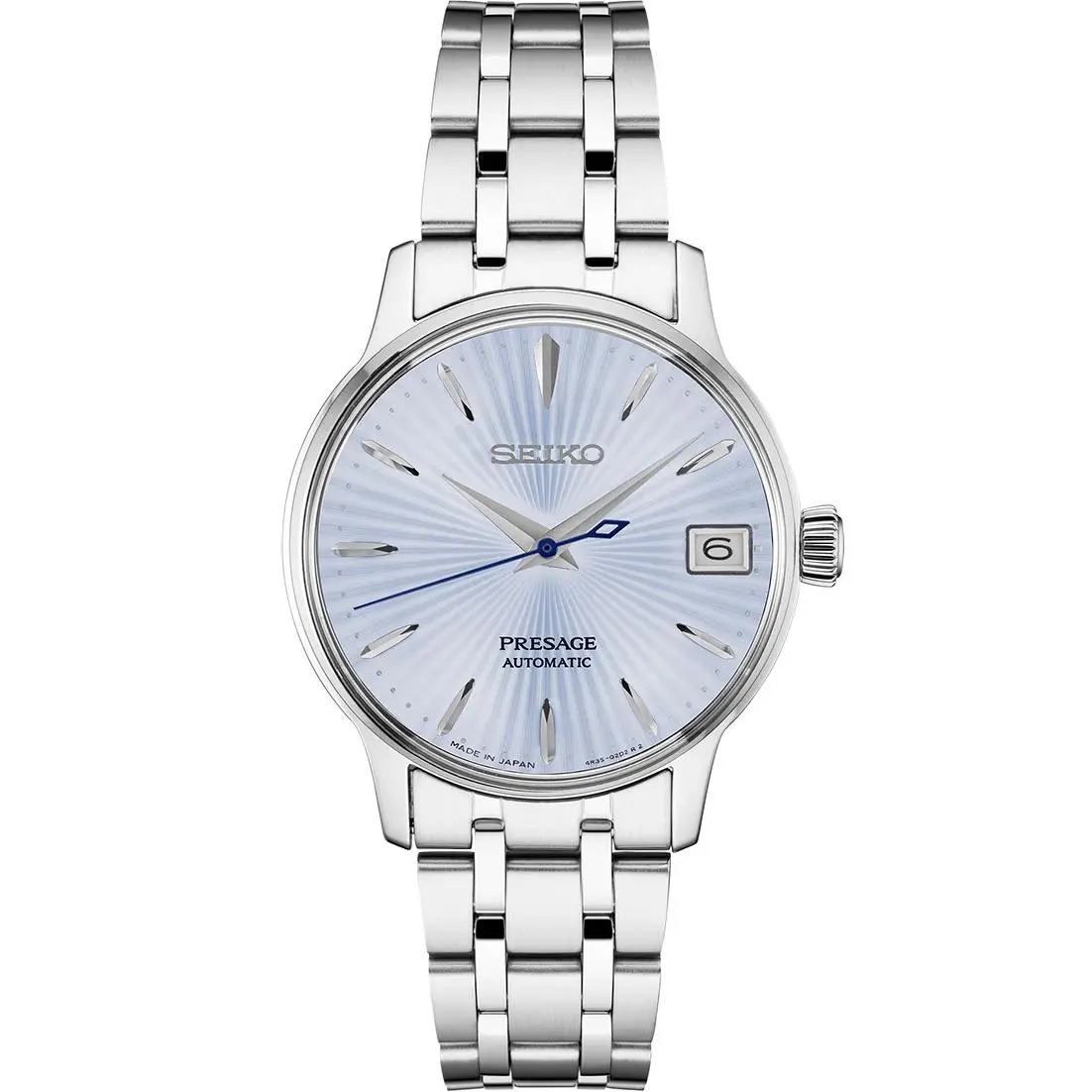 Seiko Ladies Presage Automatic Blue Dial Watch - SRP841J1 - Dial: Blue, Band: Silver, Bezel: Silver